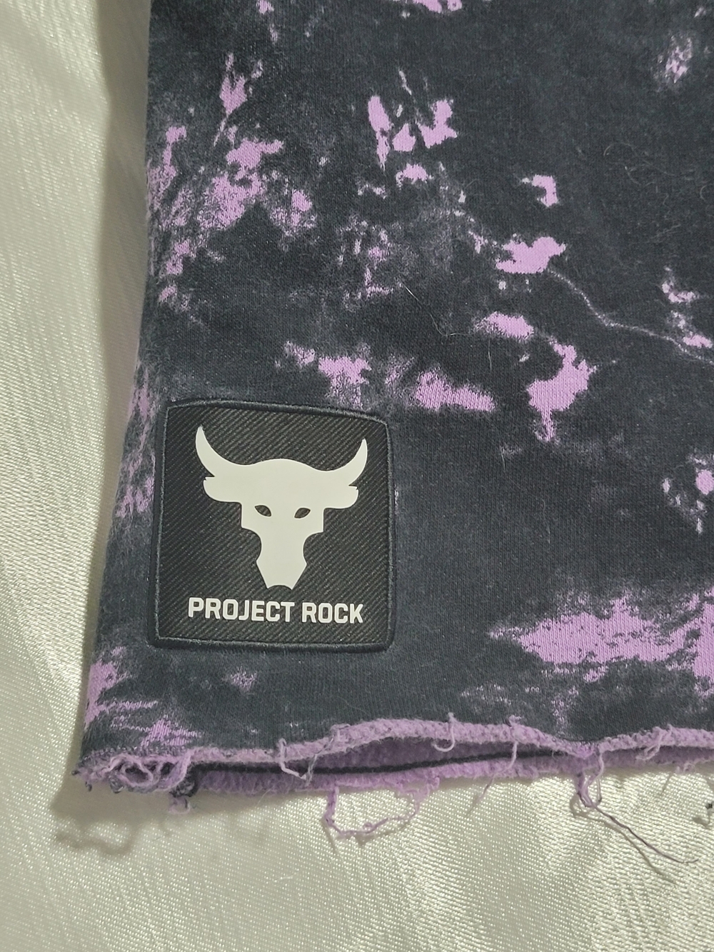 Under Armour Black and Purple Tie-Dye Training Shorts Project Rock - Picture 2 of 6